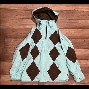 Burton Snowboarding Youth XL/Womens Small Jacket With Zipped In Jacket EUC